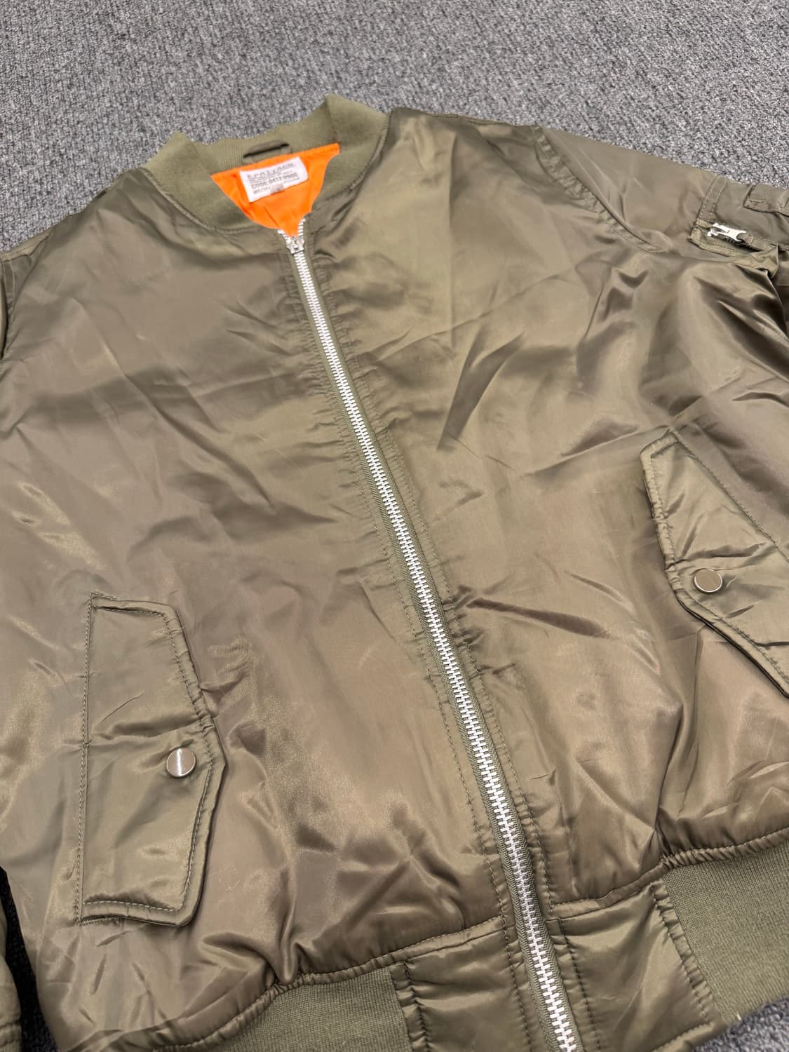 L)E.pattack 빈티지 올리브 MA-1 항공점퍼(지퍼) 상품이미지2