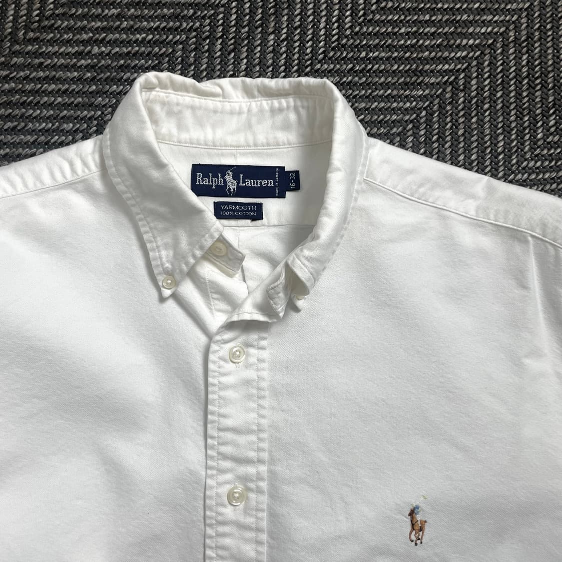 폴로 랄프로렌 옥스포드 화이트 컷팅 크롭 셔츠 y 4584 상품이미지5