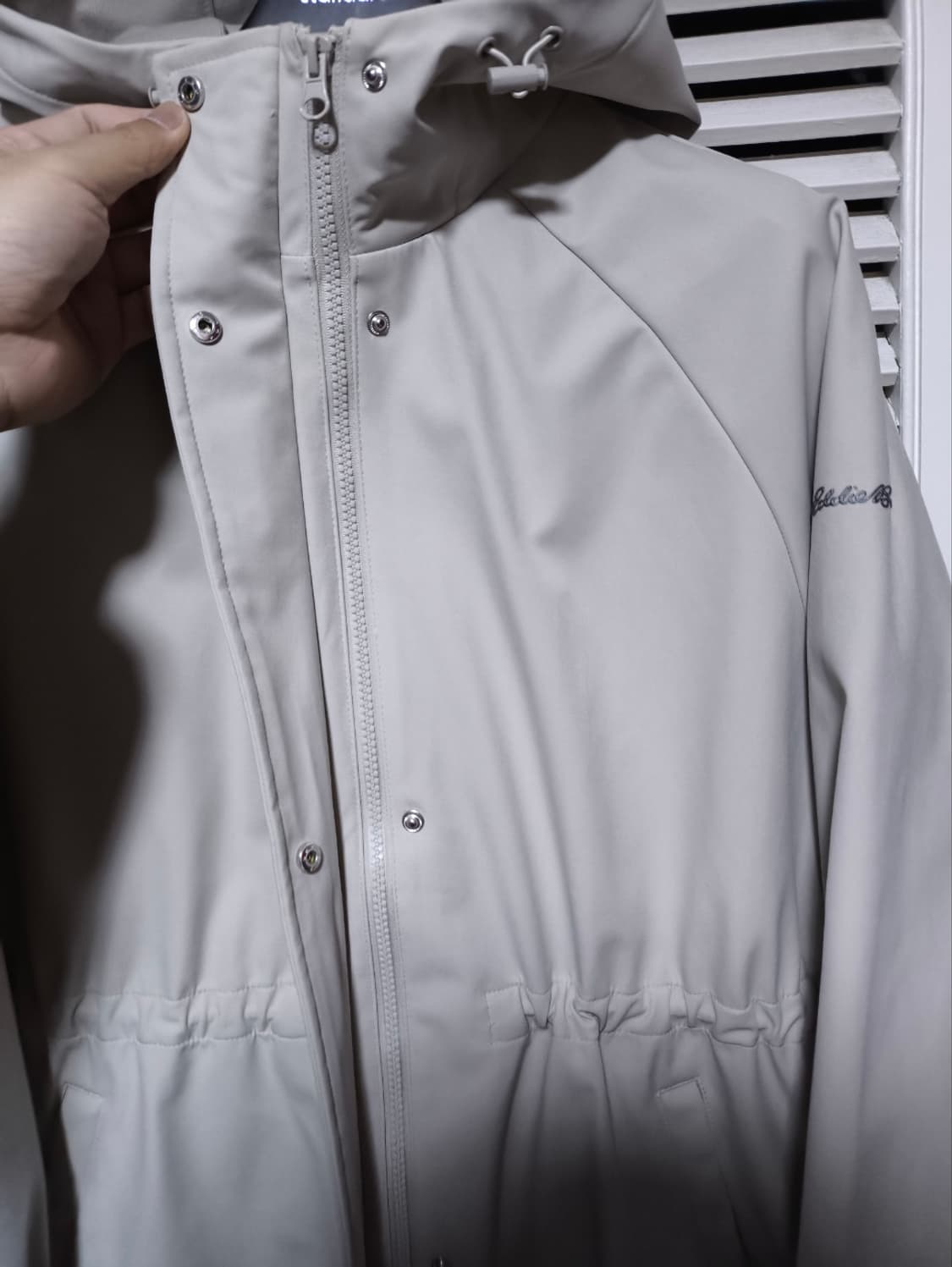 XL 에디바우어 허리 밴딩 라인 후드 자켓 상품이미지6