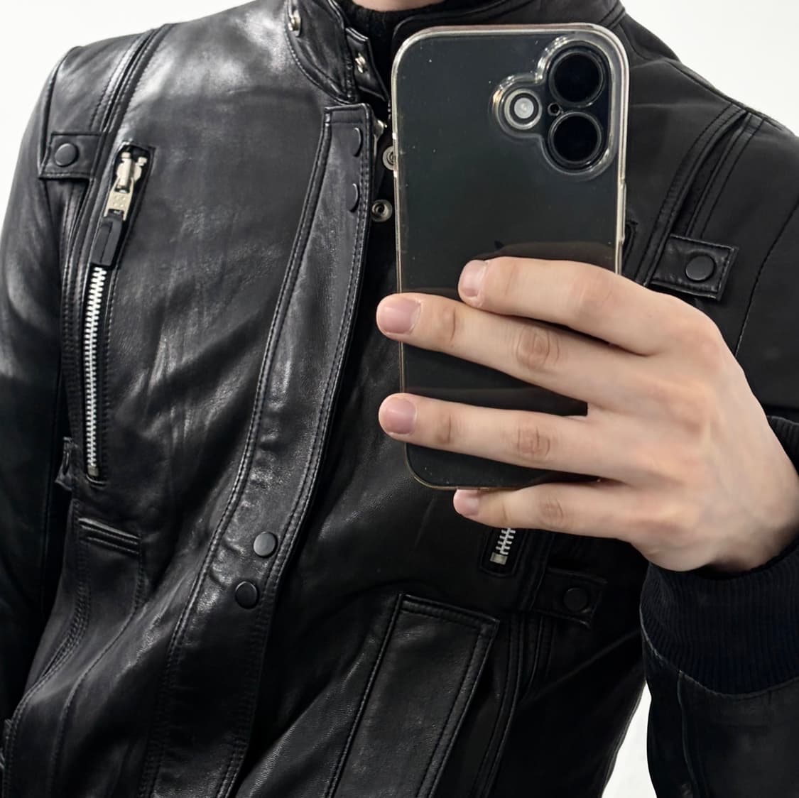 코데즈 컴바인 양가죽 바이커 자켓 상품이미지3