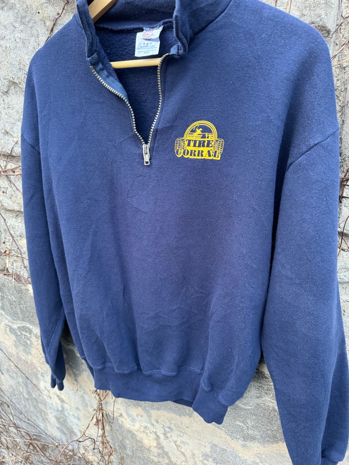 00s 저지스 러셀 하프집업 빈티지 프린팅 웜업 스웻 셔츠 맨투맨 상품이미지3