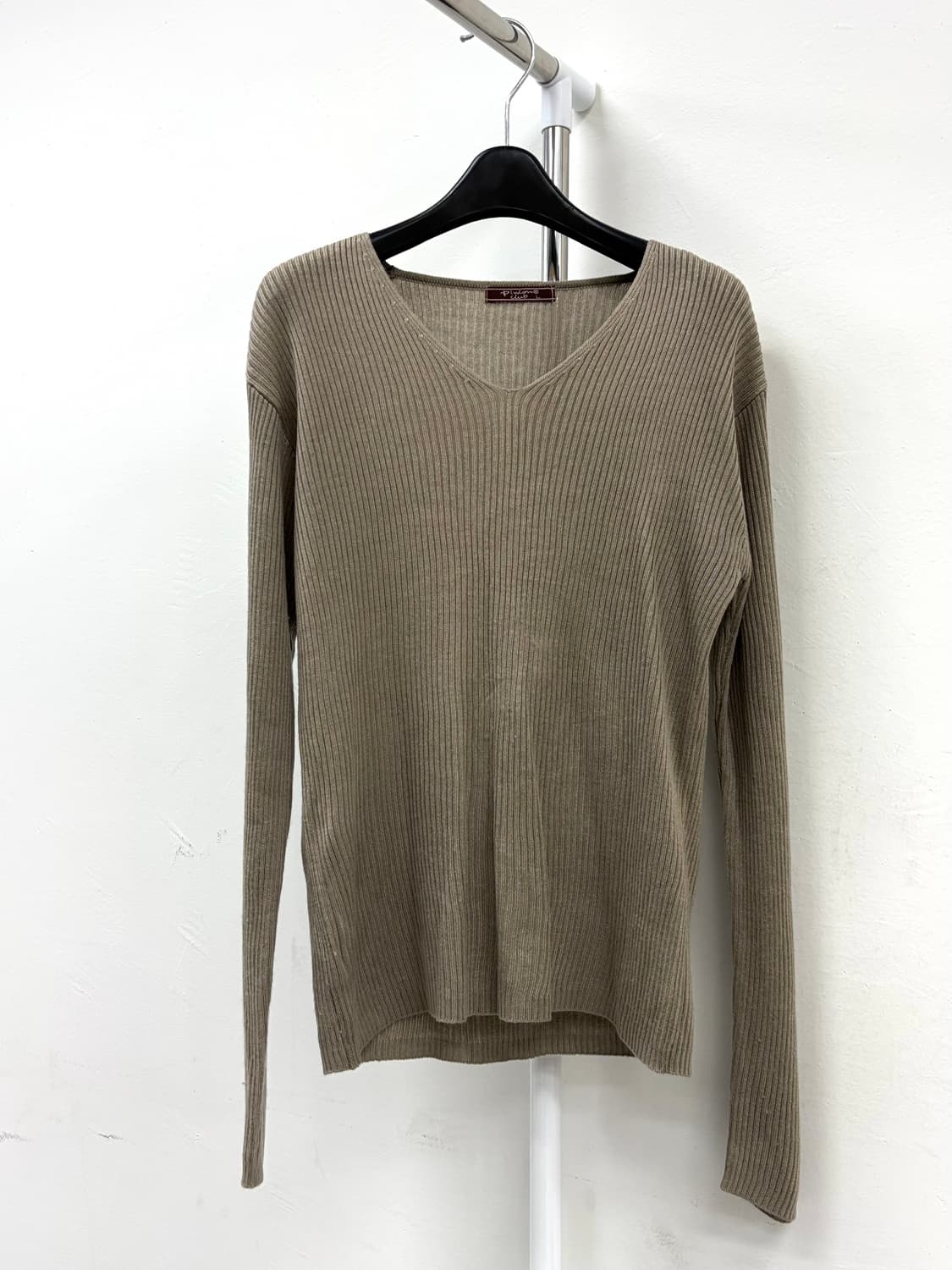 빈티지 카키 골지 롱슬리브 상품이미지6