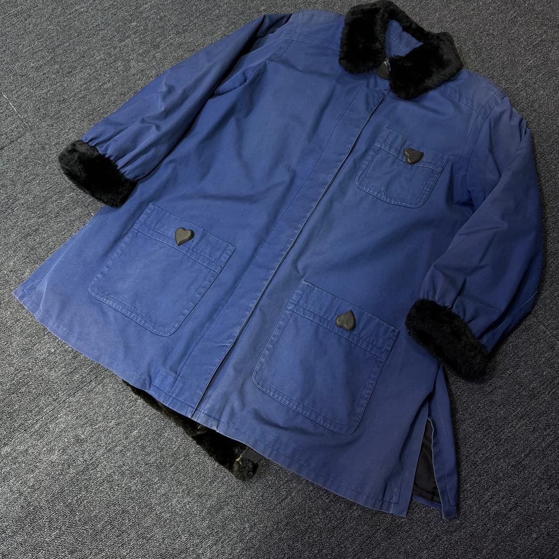 입생로랑 모피 레이어드 코트   상품이미지3