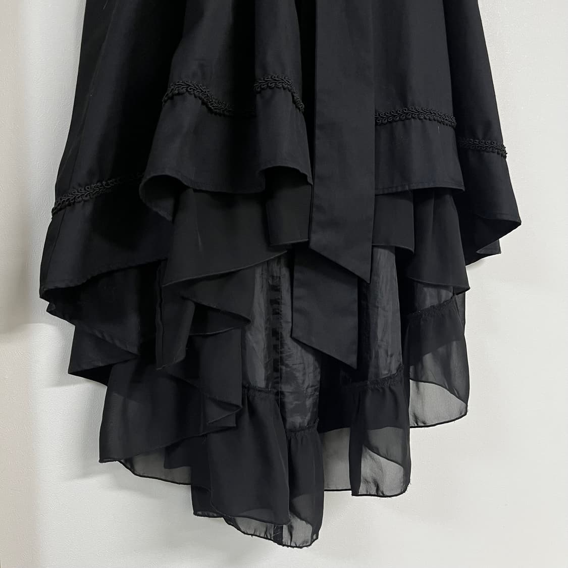 엑시즈팜 언발 롱스커트 상품이미지3