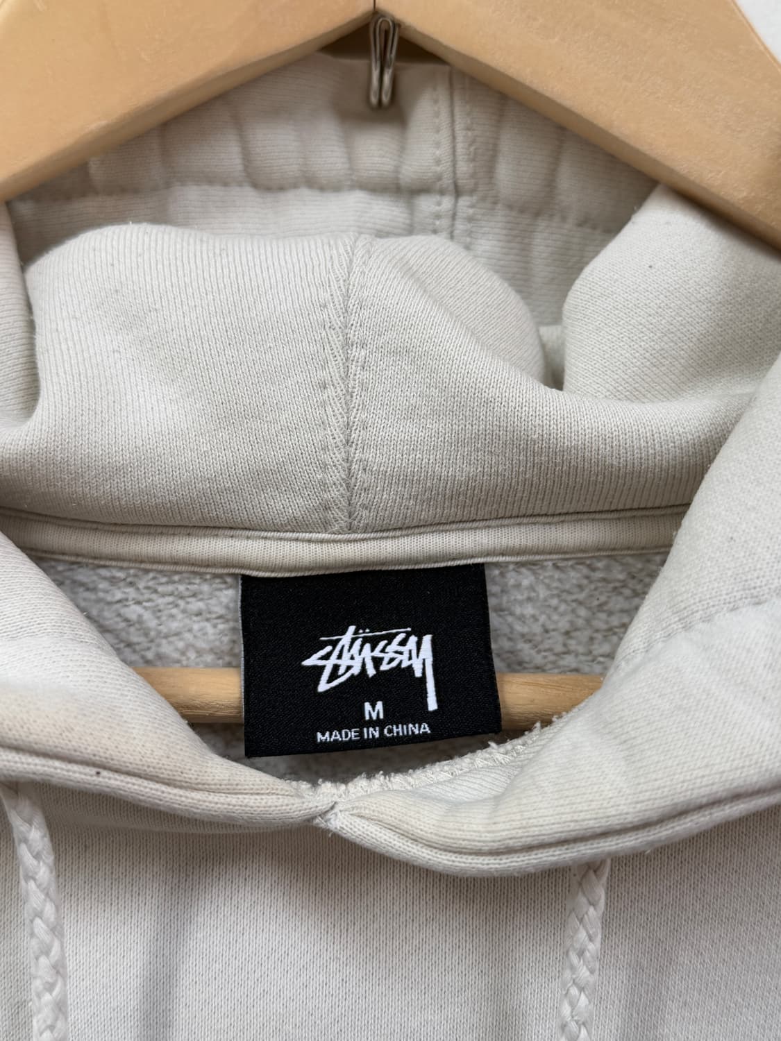 Stussy 스투시 재팬 크림 후드티 M 상품이미지2