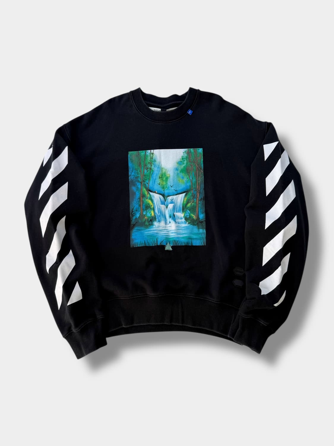 오프화이트 오버사이즈 19fw 워터폴 에로우 스웻셔츠 상품이미지2