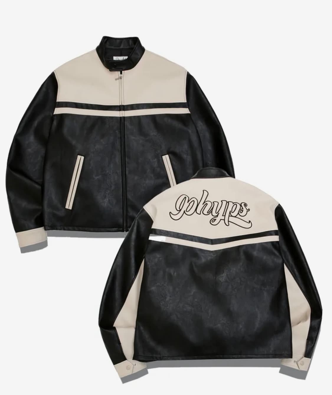 피지컬 에듀케이션 디파트먼트 모토사이클 레더 자켓 블랙 M 상품이미지1