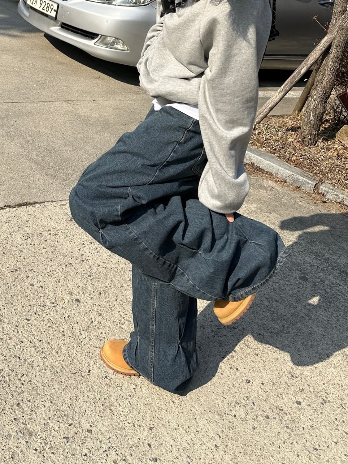 ootj 포인트 와이트 데님 팬츠 상품이미지2