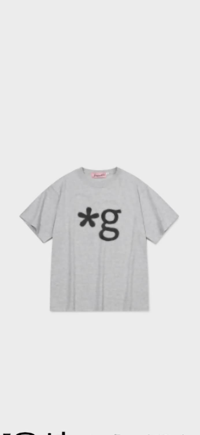 GRUNDEN DOT LOGO T-SHIRT (MELANGE GRAY) 상품이미지1