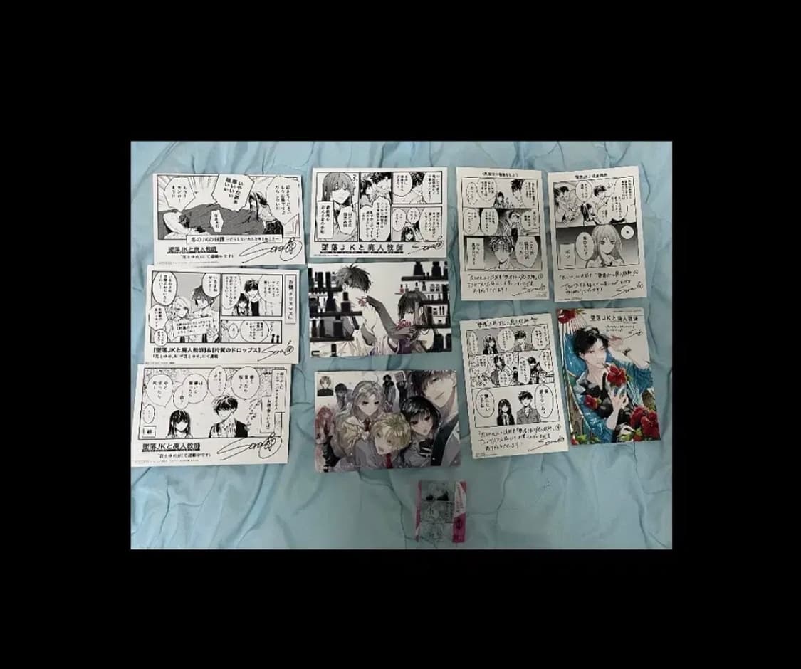 추락여고생과 폐인교사10장+캐릭캐릭체인지 미니 포카 세트 상품이미지1