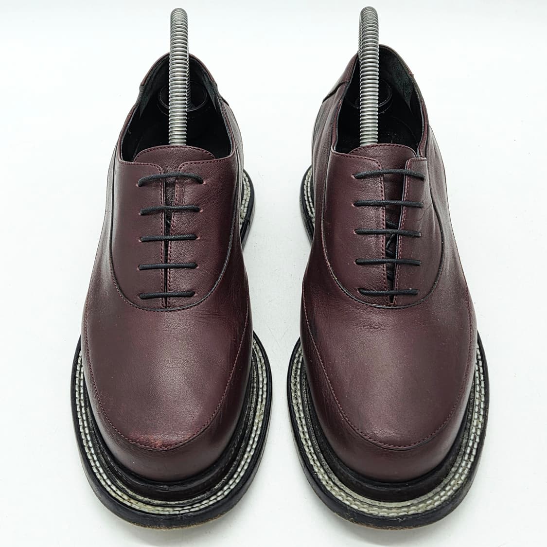 질샌더 우먼스 레이스업 슈즈 버건디 (39) 상품이미지5