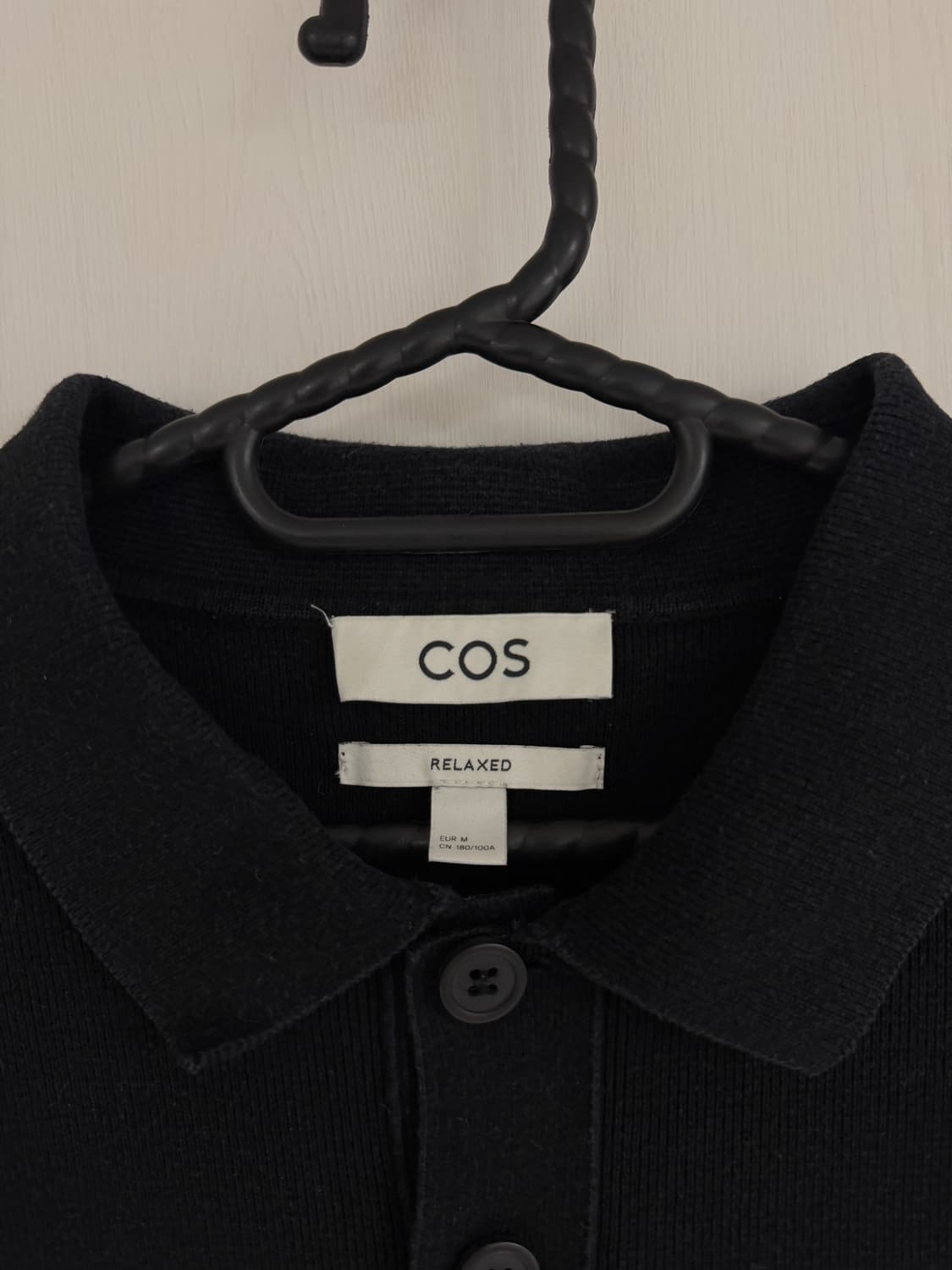 Cos 코스 남성 카라니트 블랙 M 상품이미지3