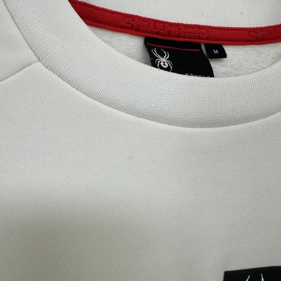 스파이더 남자 기모 맨투맨 티셔츠 화이트 M 95  WW 상품이미지5
