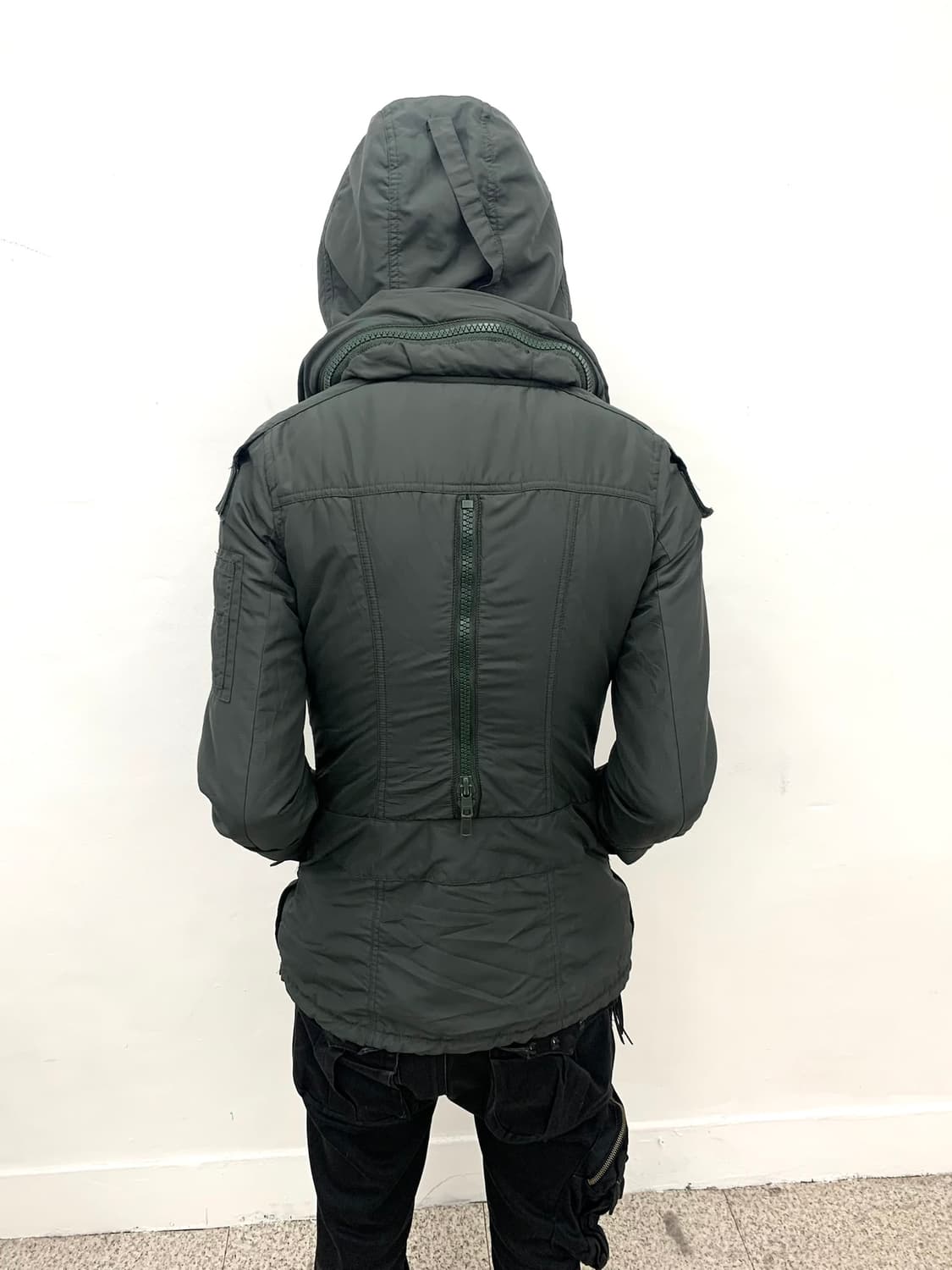 Sly khaki bono high-neck strap coat  상품이미지5