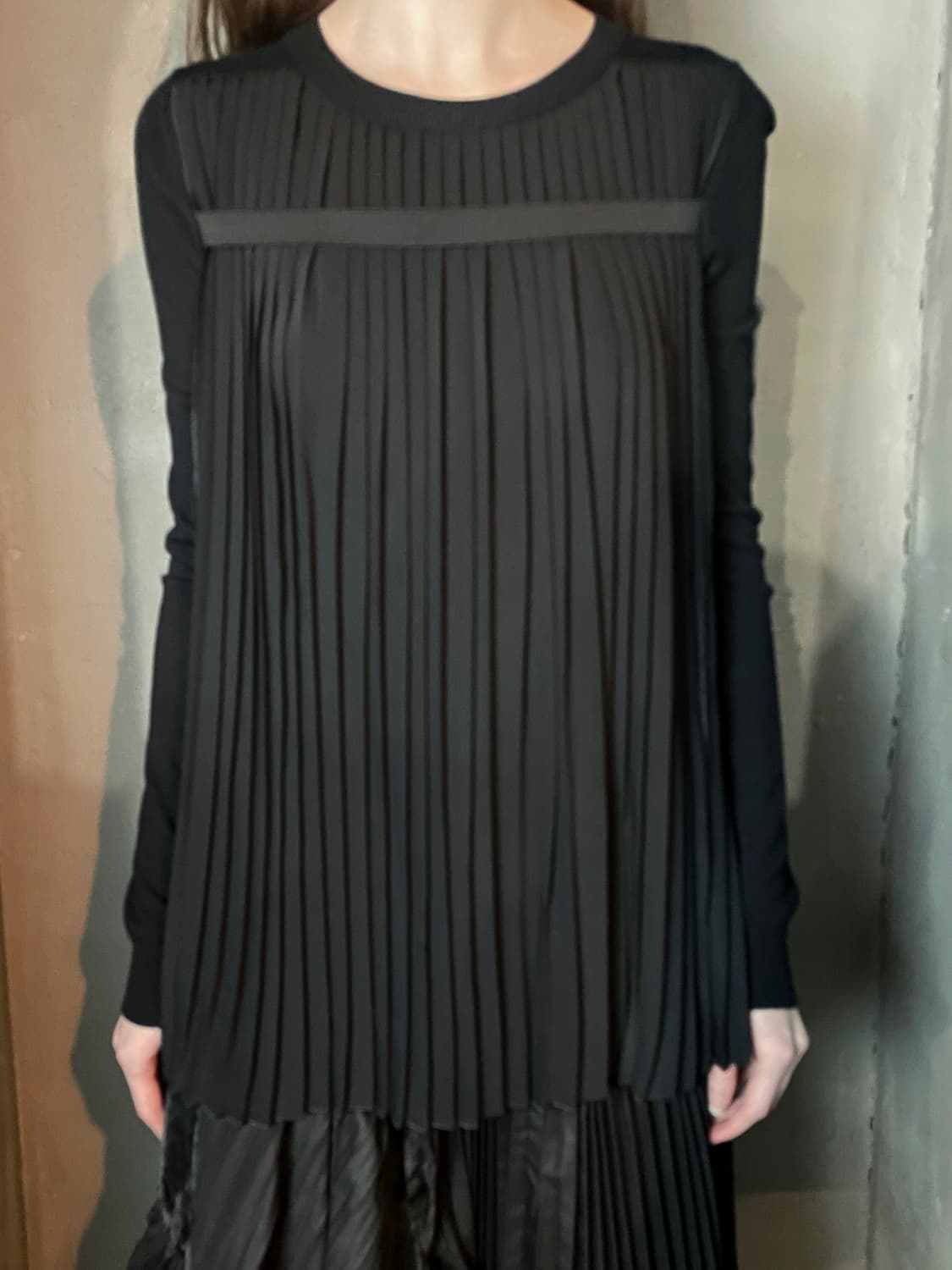 MM6 플리츠 레이어드 니트 상품이미지1