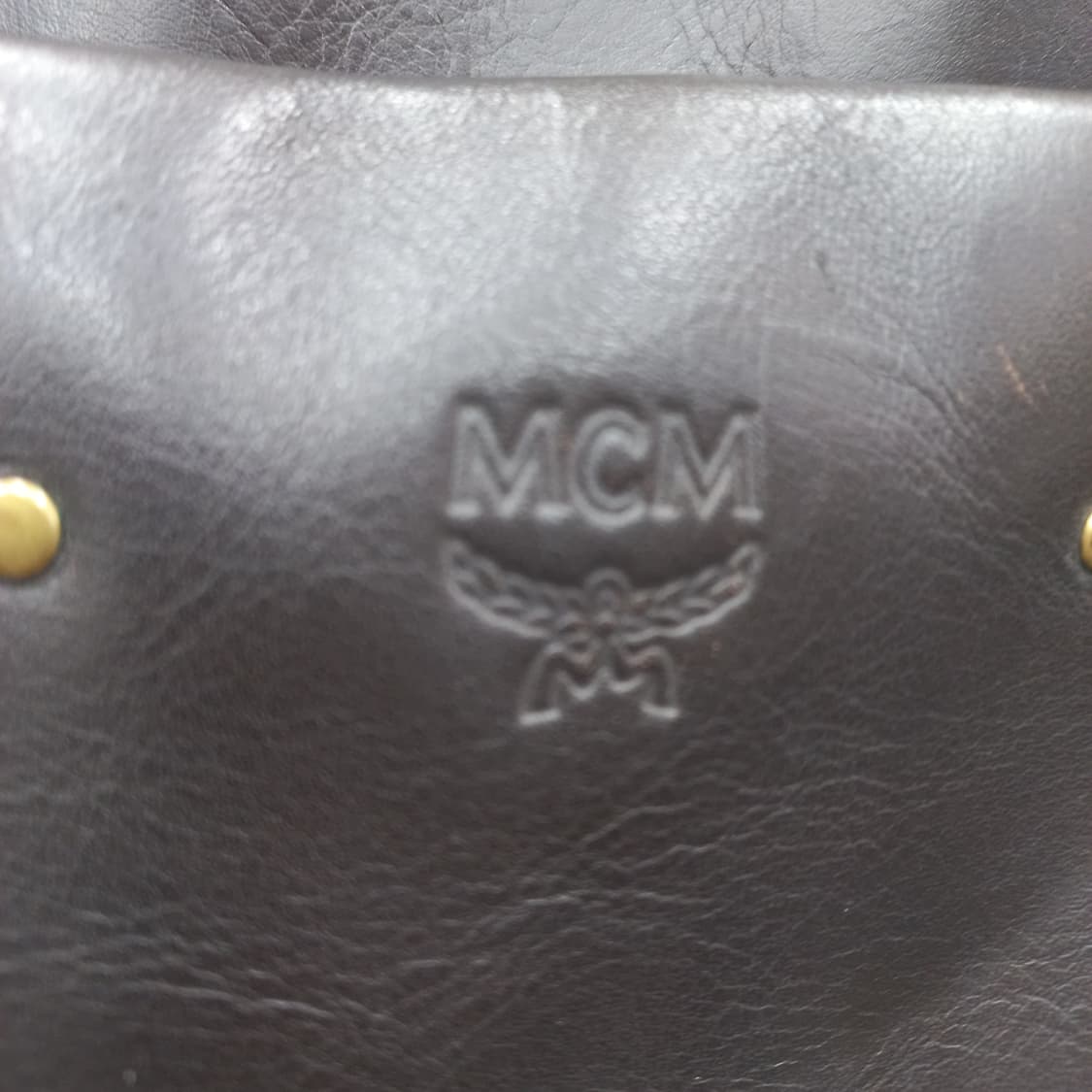 정품)MCM 브라운 가죽 서류 가방 상품이미지2