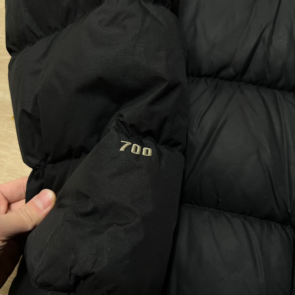 노스페이스 하이벤트 구스다운 700 후드 푸퍼패딩 점퍼 [블랙] M/95 상품이미지6