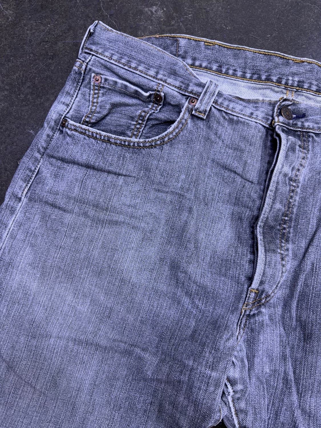 리바이스 501 00's 그레이 워싱 레귤러핏 데님팬츠 38 상품이미지4