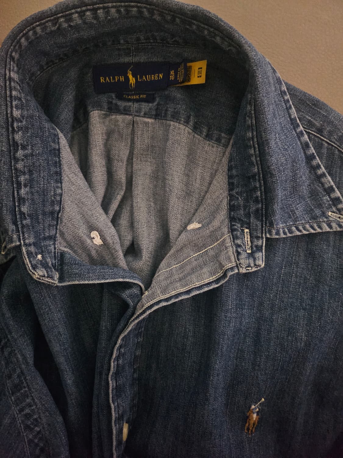 [거의 새것] 폴로 랄프로렌 데님 셔츠 남방 클래식 xl 상품이미지2