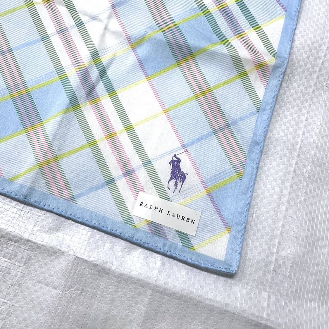 폴로 랄프로렌 체크 쁘띠 스카프 코튼 손수건 새상품 정품 상품이미지2