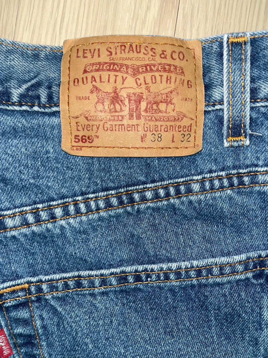 빈티지 리바이스 569 made in usa 38X32 상품이미지5