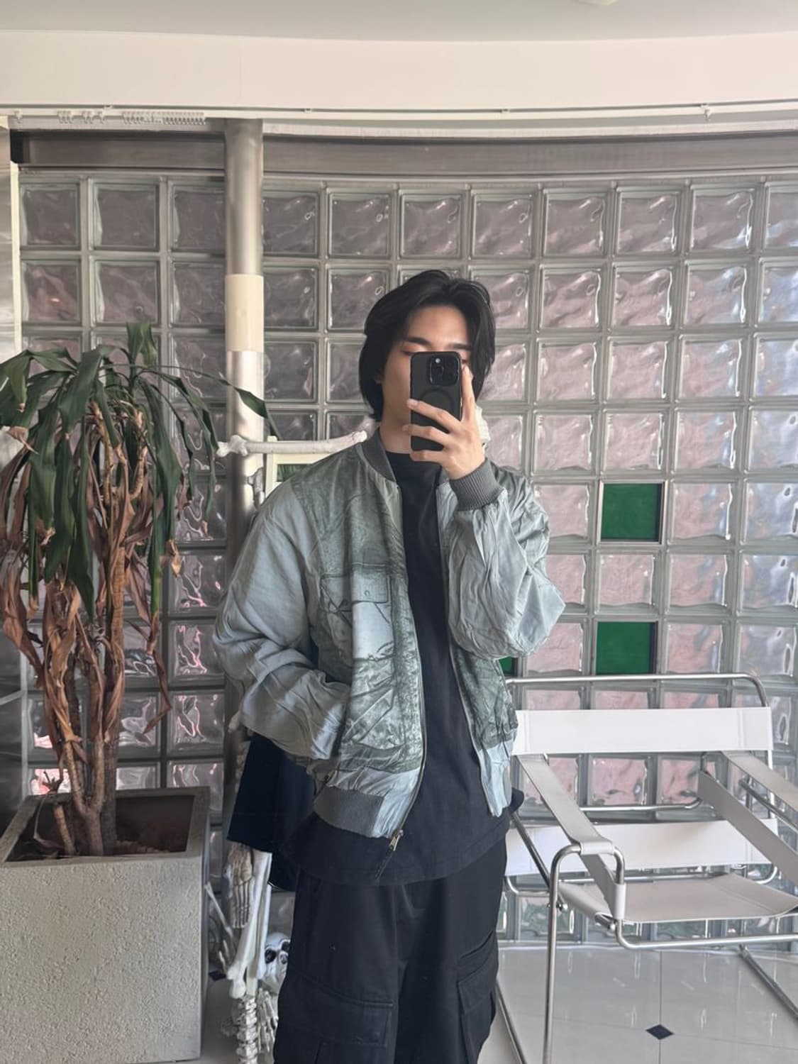 PRINT BOMBER JACKET 프린트 봄버 재킷 상품이미지1