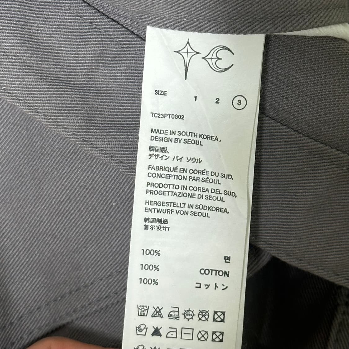 떠그클럽 치노팬츠 그레이 3사이즈 상품이미지3