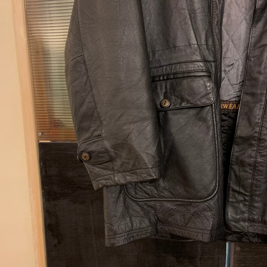 일본 빈티지 레더코트 상품이미지3