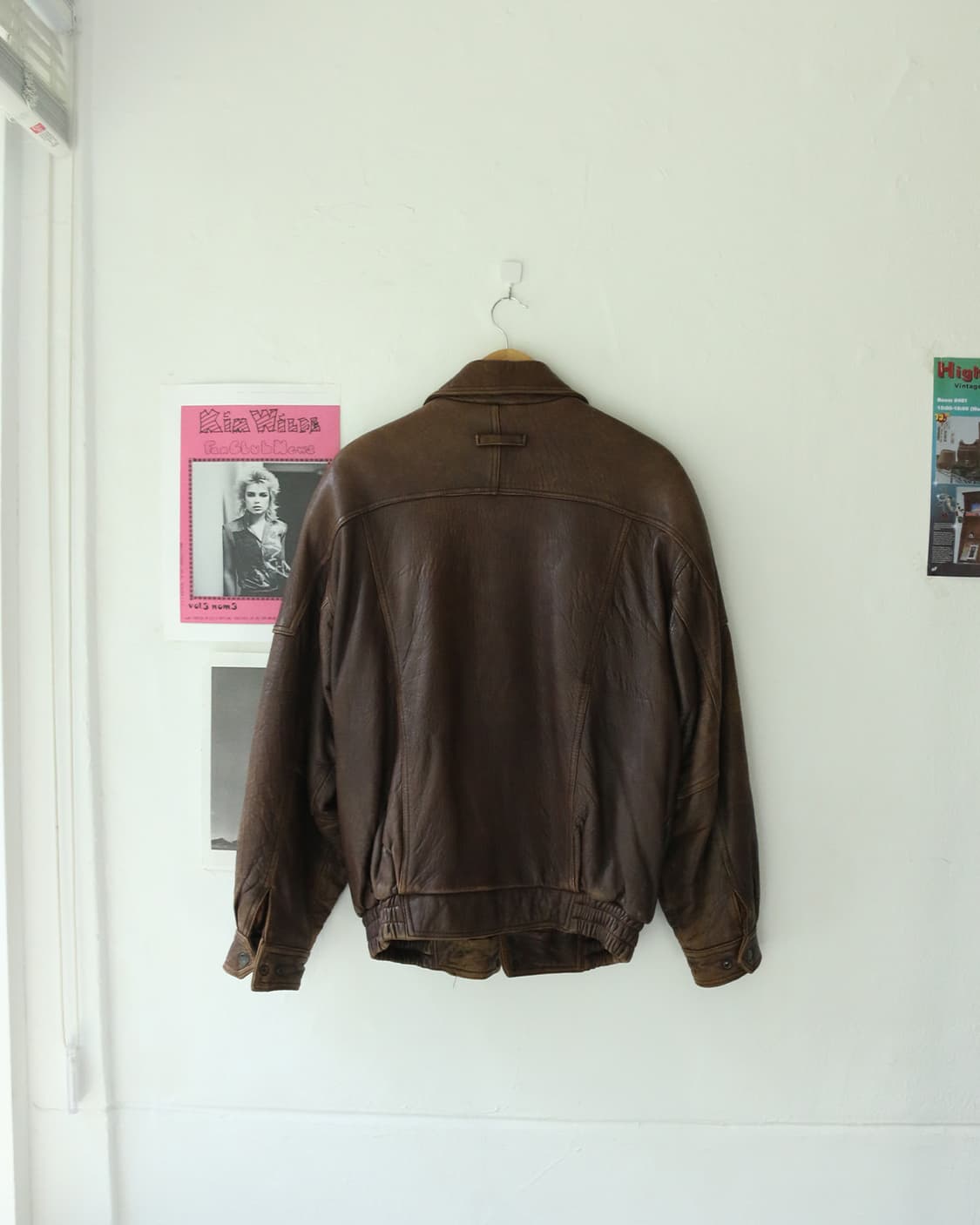 90s 브라운 레더 자켓 상품이미지6