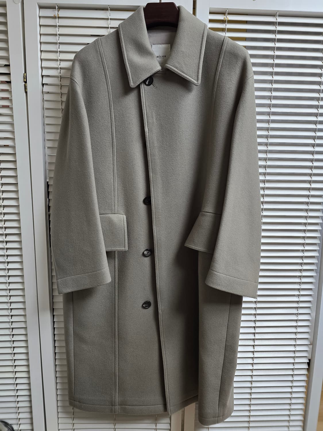 벨리에 컬럼 더블 오버 발마칸 코트 s 상품이미지3