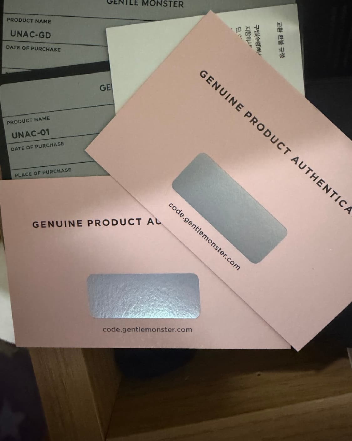 젠틀몬스터 유낙(UNAC) 01 + 골드 클립 풀구성  상품이미지1