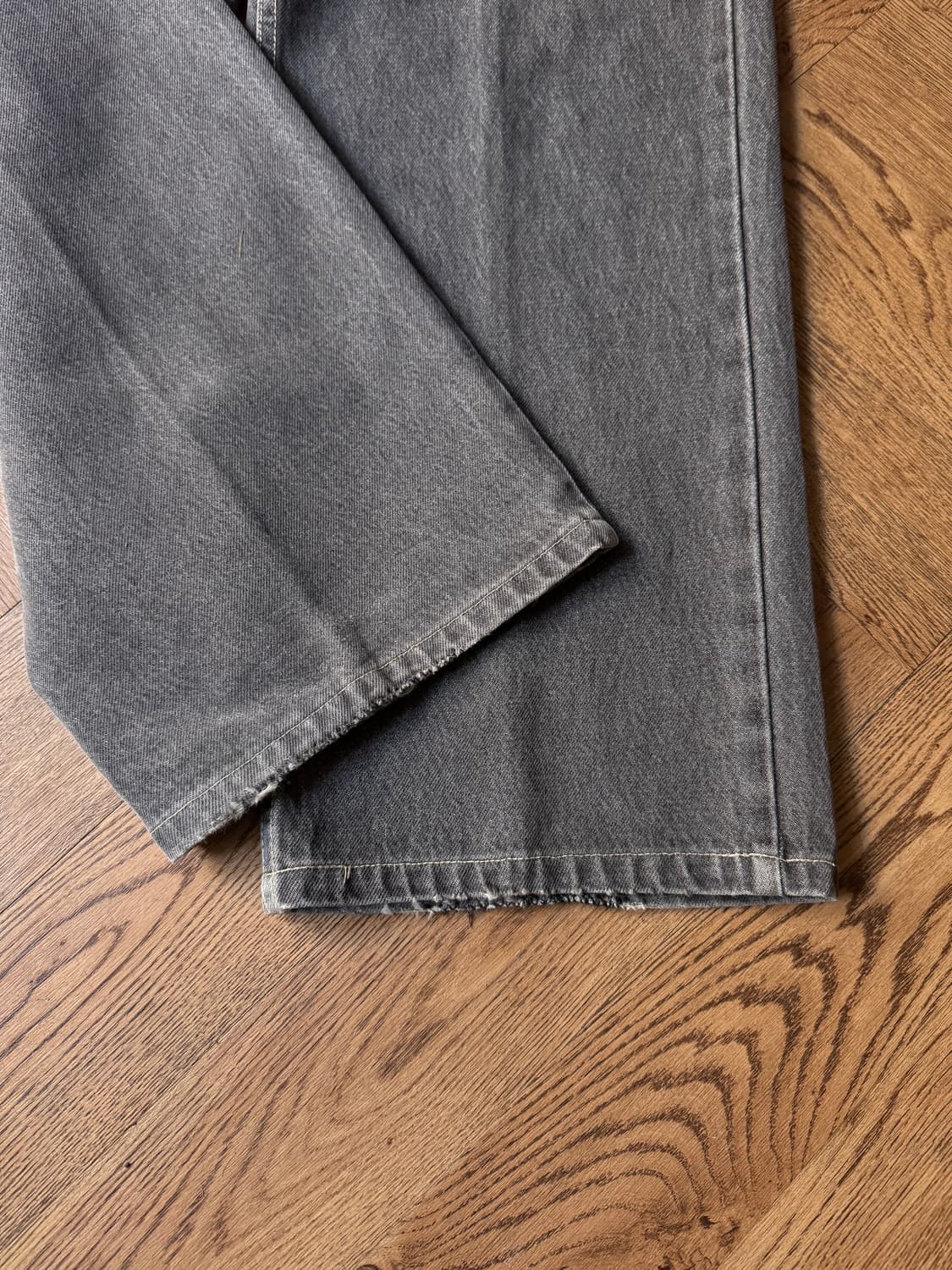 [34]00's AVIREX USA 아비렉스 올드스쿨 흑청 데님 팬츠 상품이미지5