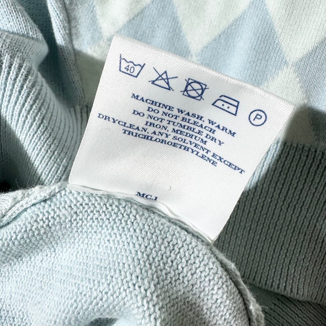 버버리 아가일 니트 베스트 상품이미지7