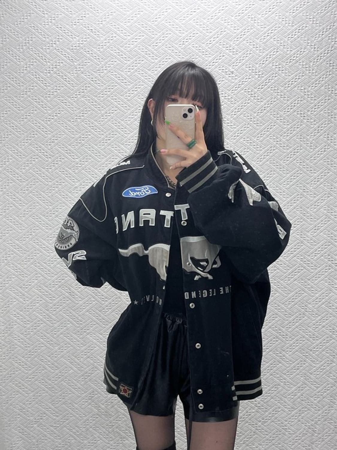 JH 디자인 제프해밀턴 머스탱 빅사이즈 레이싱 자켓 4XL C09039 상품이미지1