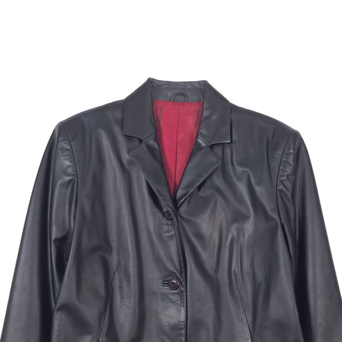 빈티지 천연 가죽 4버튼 블레이저 상품이미지3