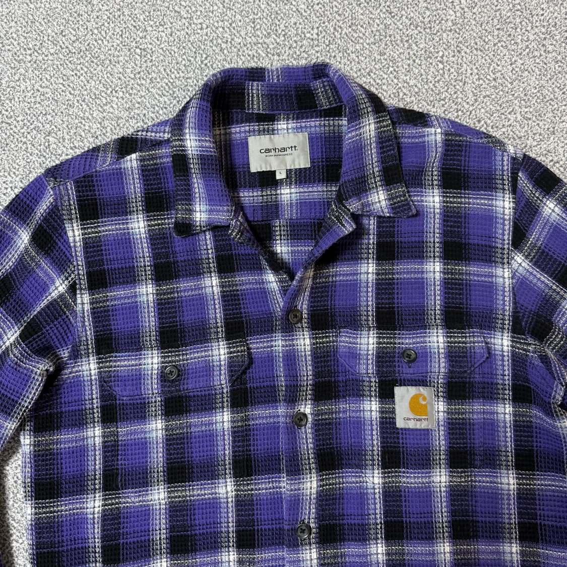 칼하트 WIP 헤프너 오픈 니트 셔츠 L 상품이미지4