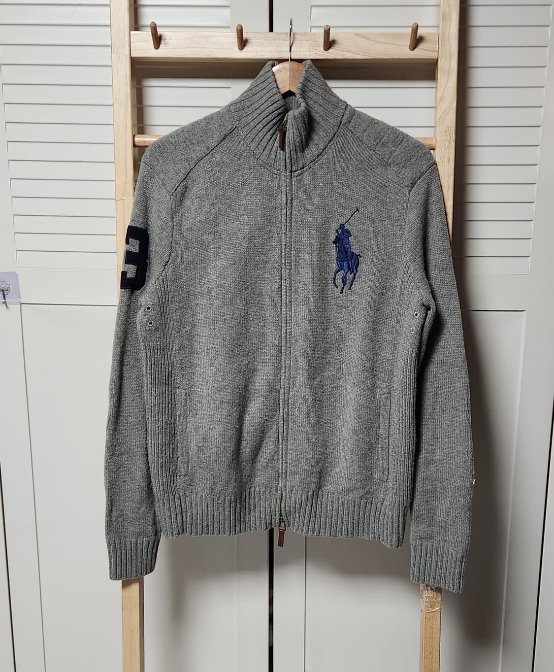 폴로 랄프로렌 빅포니 램스울 니트 집업 자켓 상품이미지2