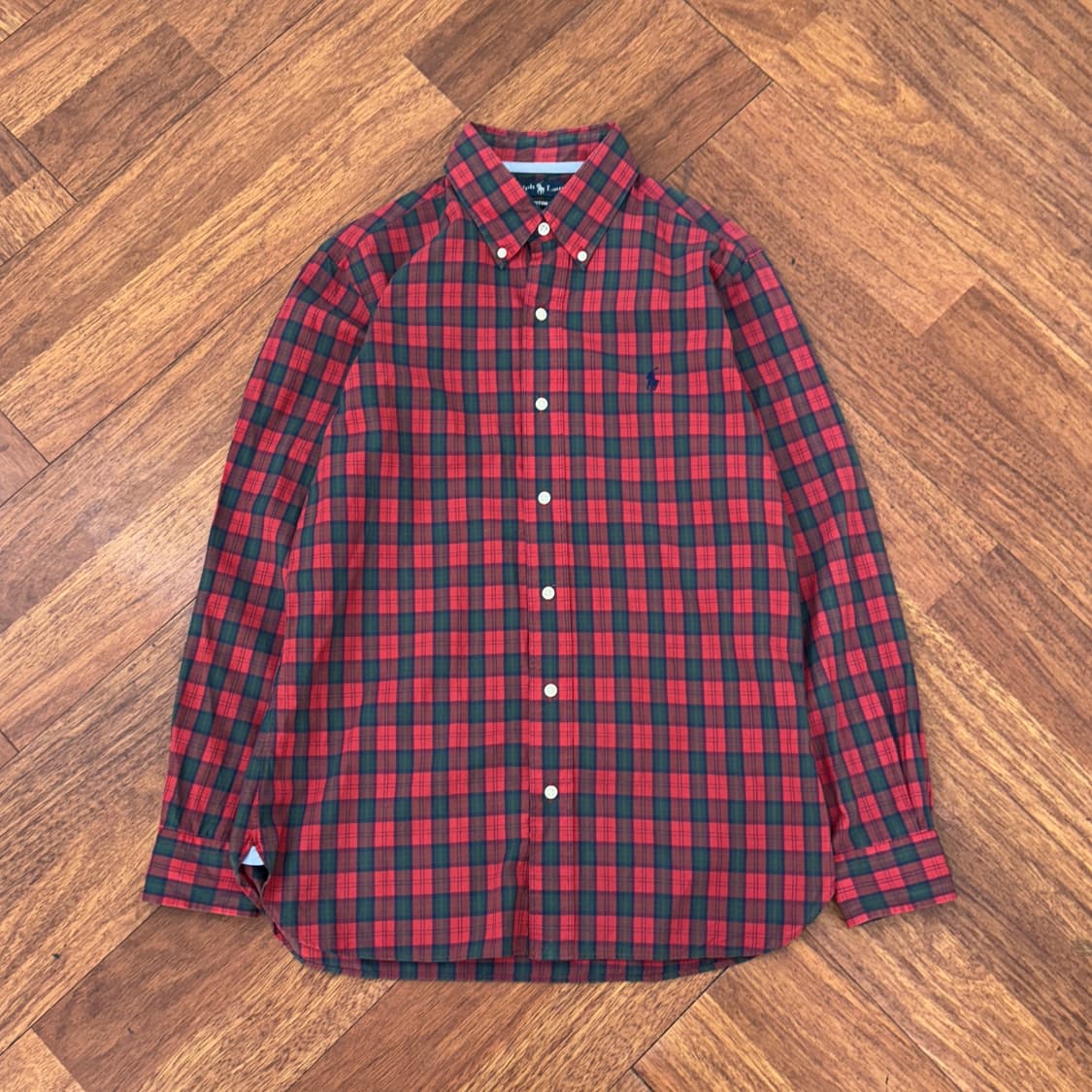 M 폴로 랄프로렌 커스텀핏 체크 남방 셔츠  상품이미지1