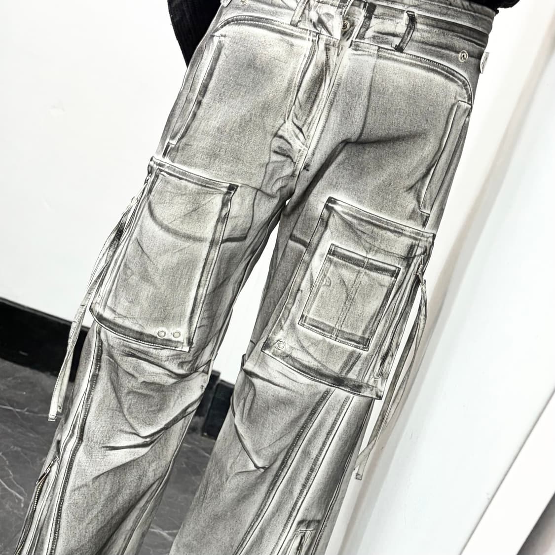 나체 슬레이 워싱 팬츠 상품이미지4