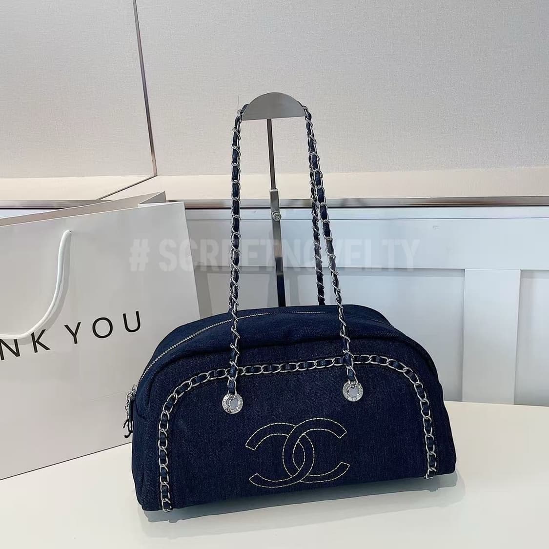 샤넬 빈티지 데님 보스턴 백 상품이미지2