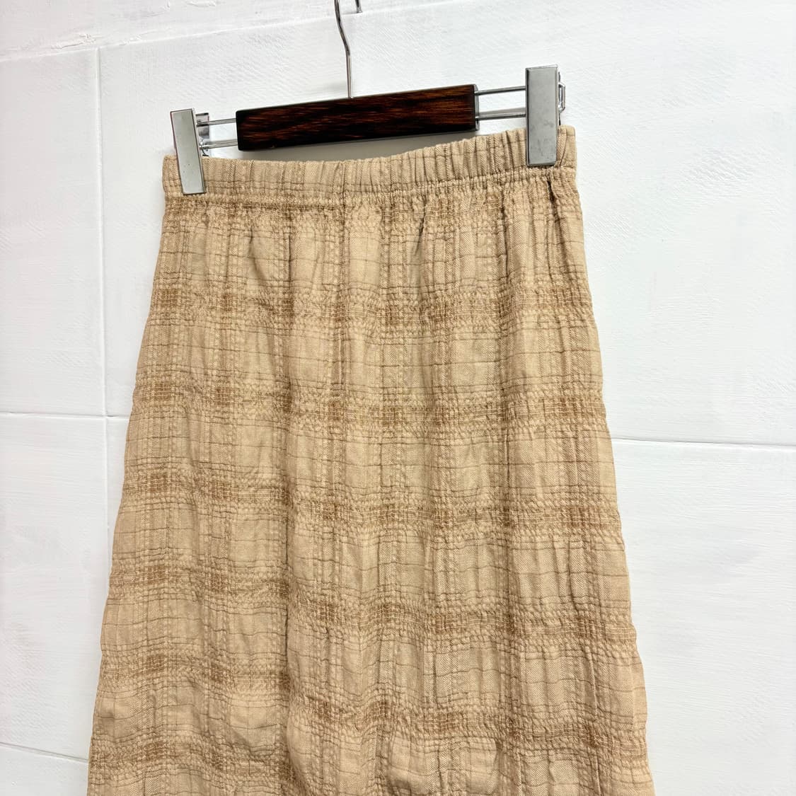 체크 크리즈 패치워크 롱 스커트  JPN 상품이미지2