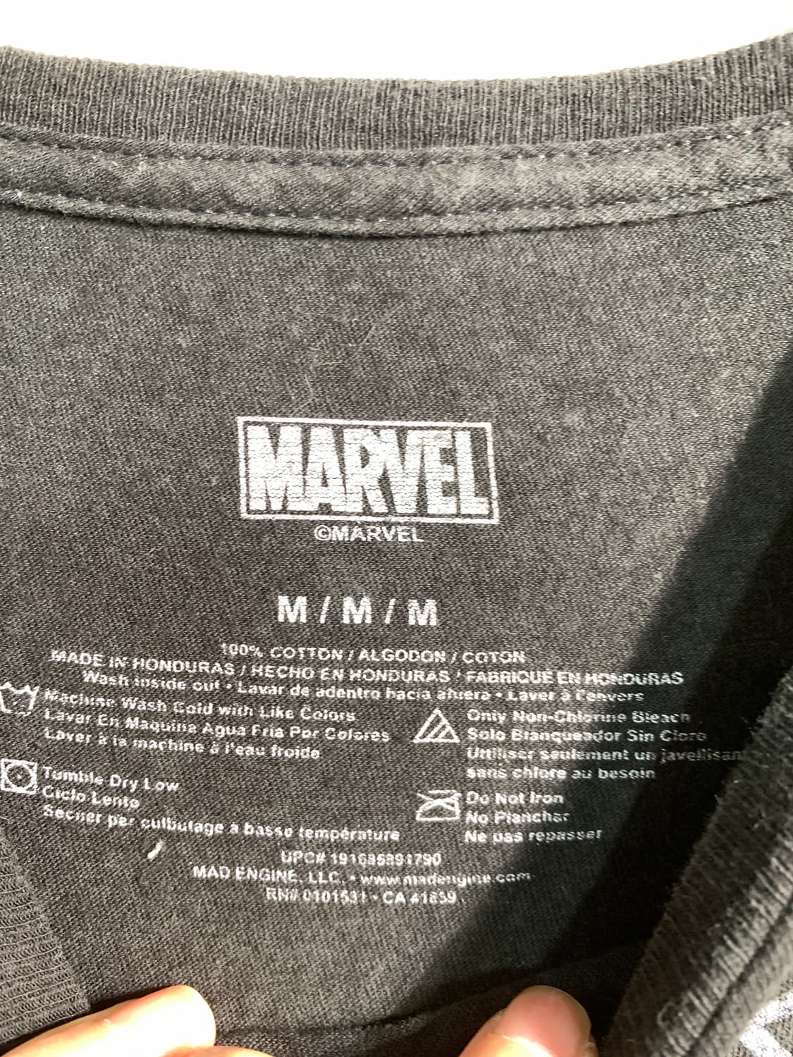 만원샵) marvel 마블 빈티지 티셔츠 M C239 상품이미지7