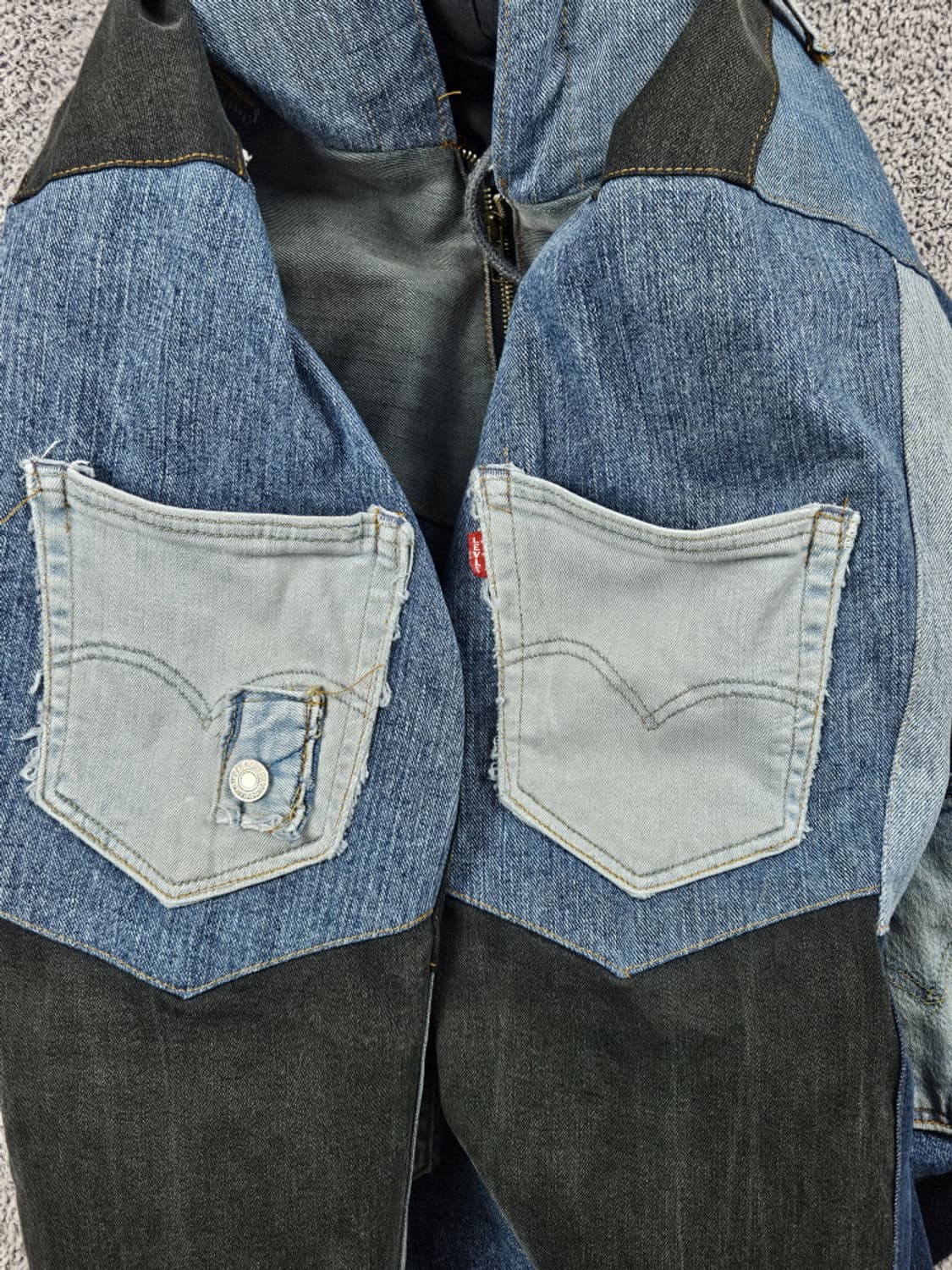 리바이스 리빌드 패치워크 커스텀 데님 자켓 (상세설명참조) / 10175 상품이미지9