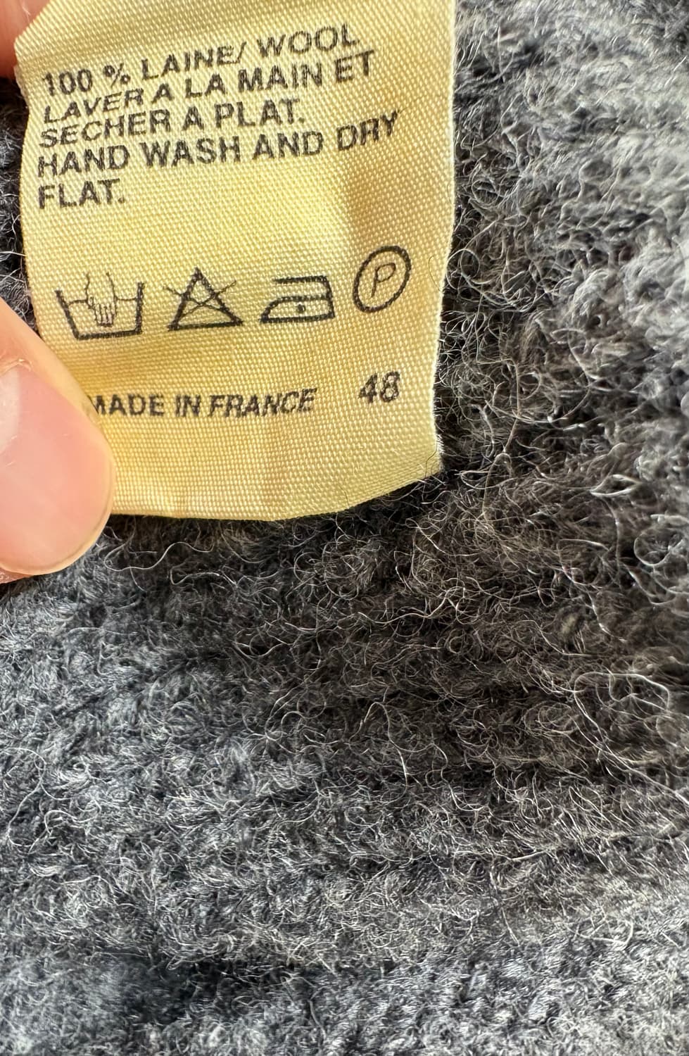 아페쎄 apc 터틀넥 울 니트 스웨터 다크그레이 / 48 상품이미지4