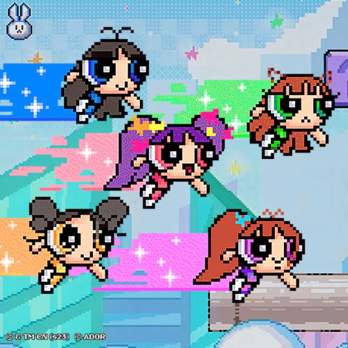 [일괄판매] 뉴진스 파워퍼프걸 콜라보 뱃지 상품이미지2