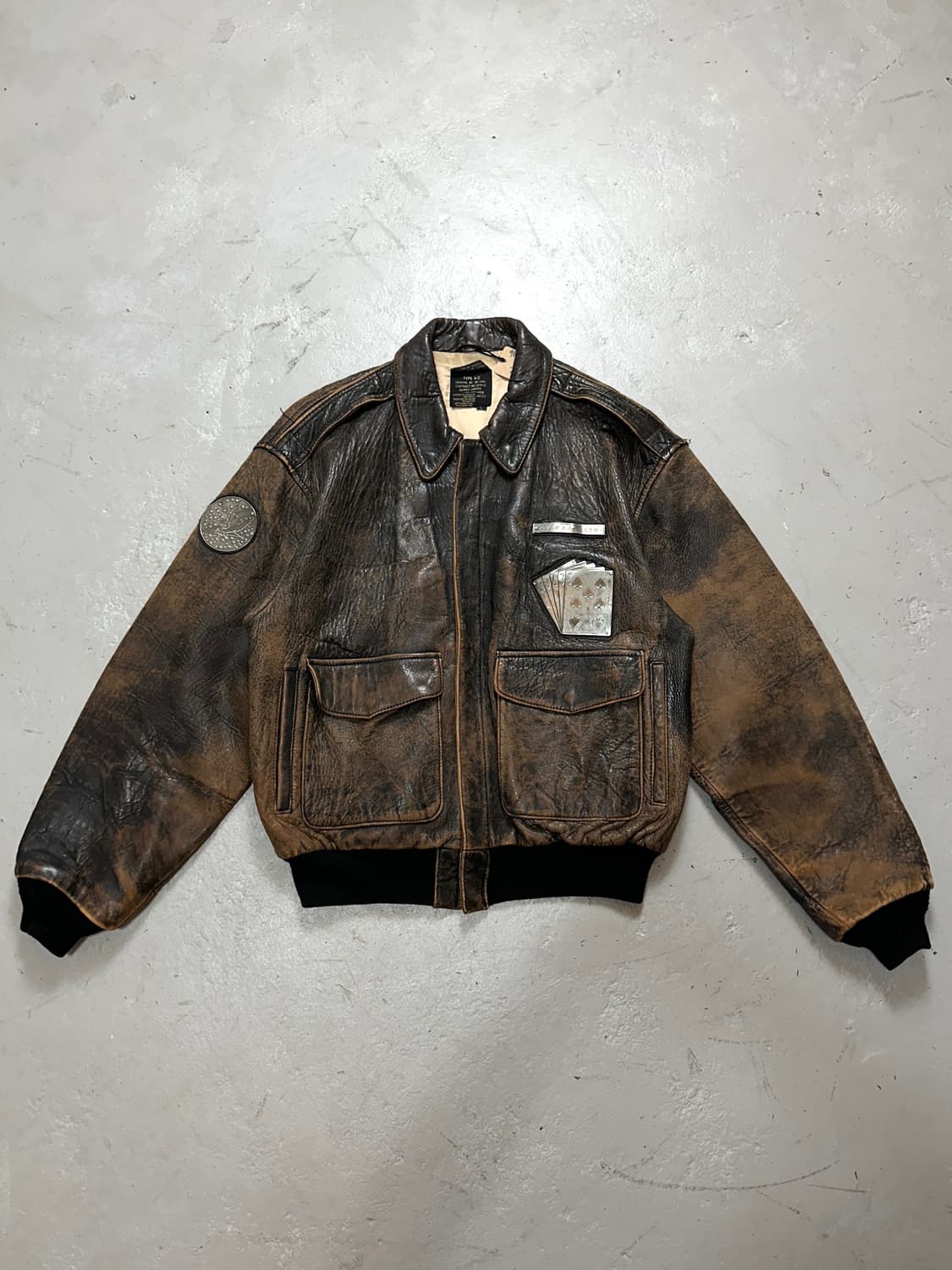90’s OG 아비렉스 A2 레더 자켓 봄버 자켓 상품이미지1