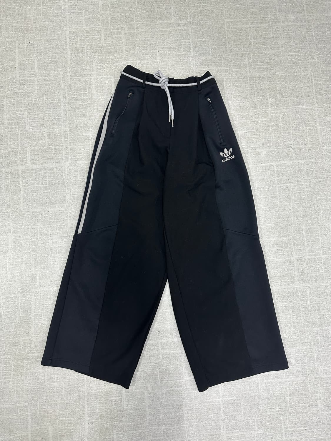 삼선 와이드 반밴딩 팬츠 상품이미지2