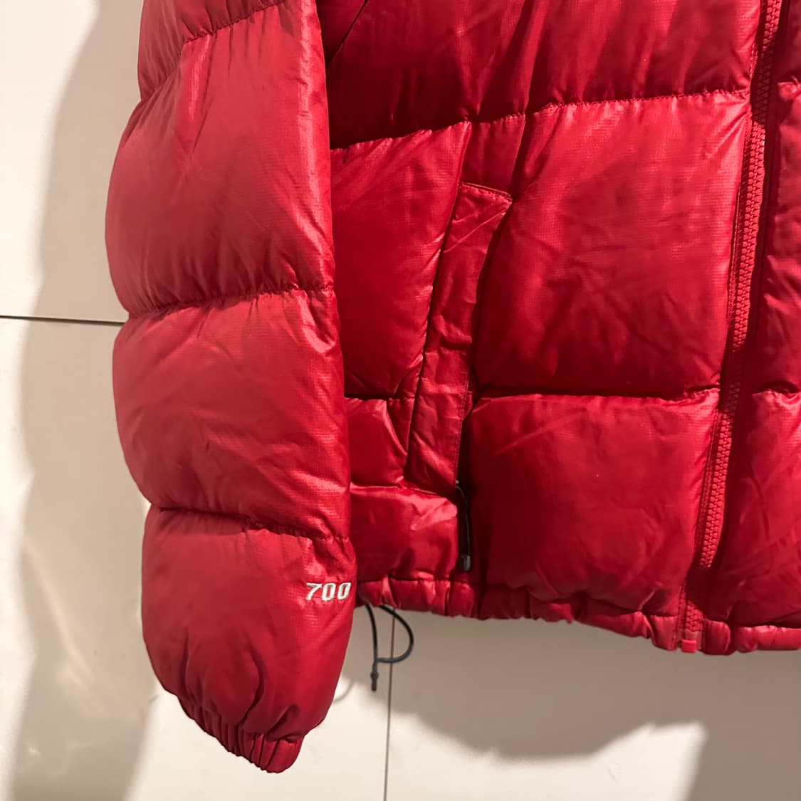 노스페이스 레드 패딩 상품이미지3