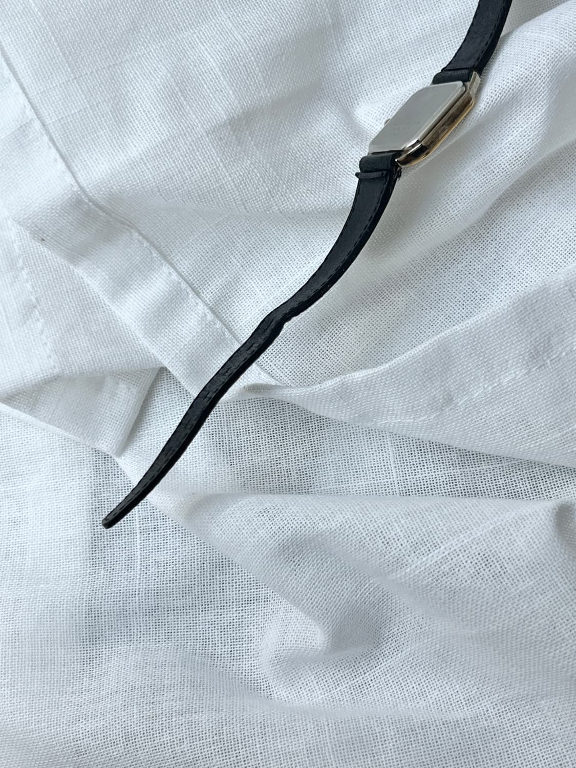 80s Courreges 꾸레쥬 가죽 스트랩 손목시계 상품이미지7