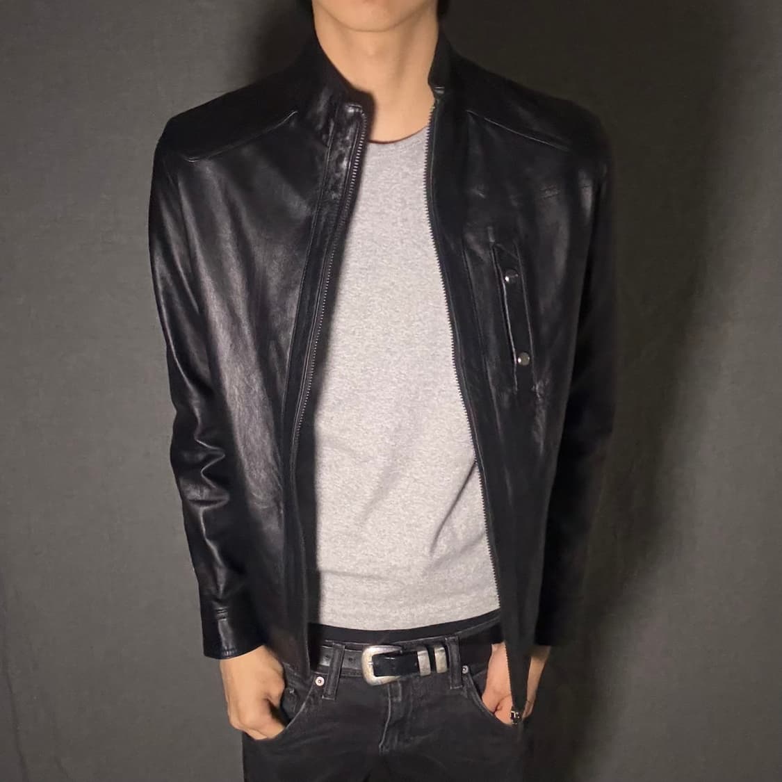 lamb skin leather jacket 상품이미지2